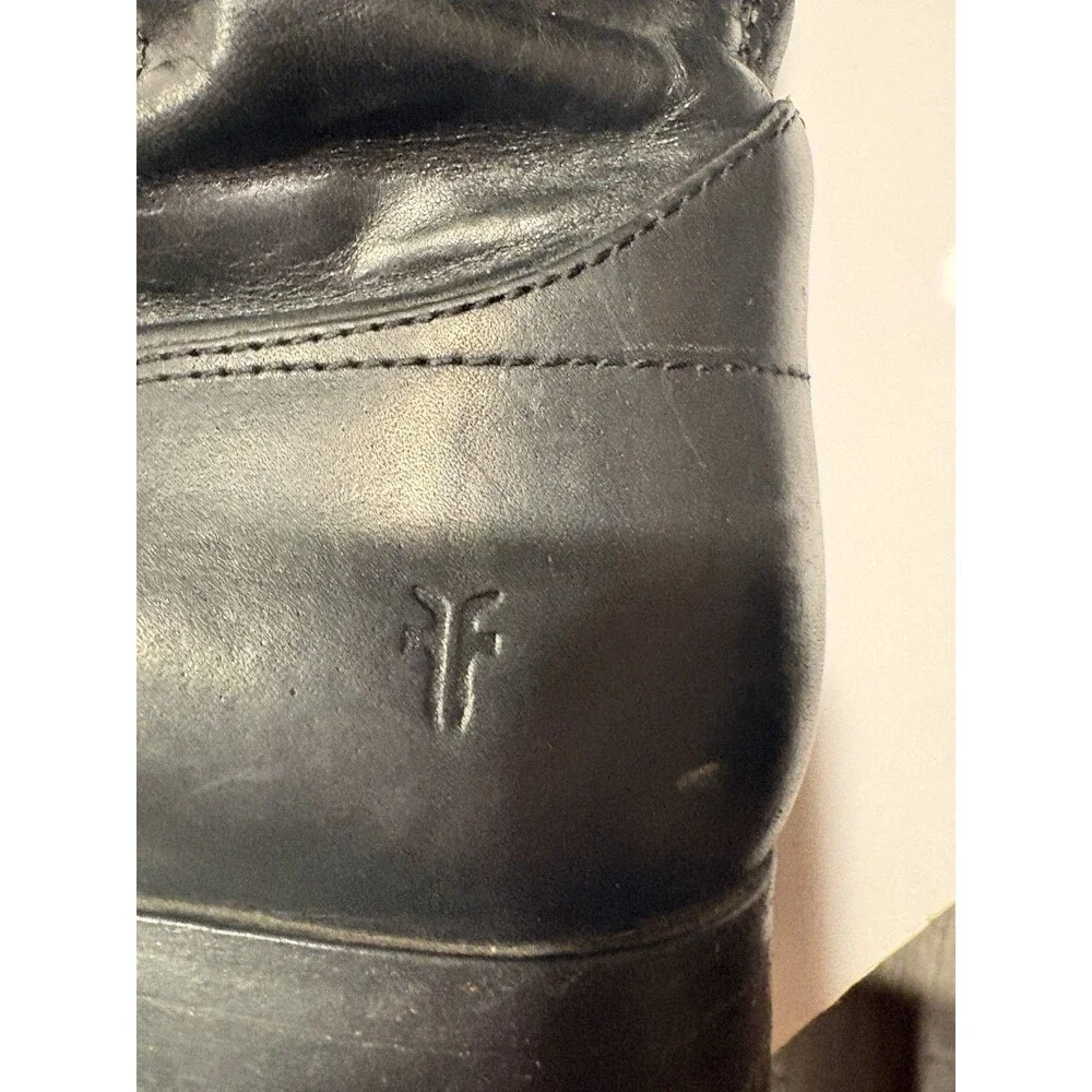 Frye Melissa Women's Size 9 B Black Button Short Black Riding Style 77897 Boots